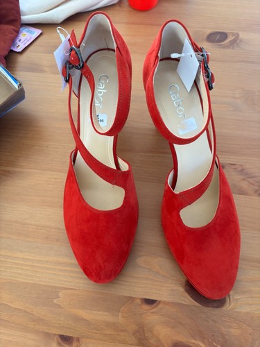 Gabor pumps rot mit - mit, riemchen
